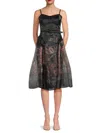 Bcbgeneration Women's Printed Belted Midi-dress In Multi