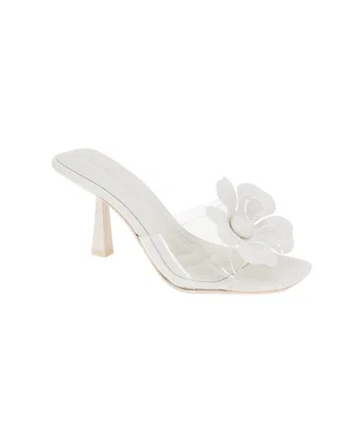 Bcbgeneration Women's Remani Flower Slip On Dress Sandals In Clear,stone