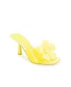Bcbgeneration Women's Remani Flower Slip On Dress Sandals In Lemon