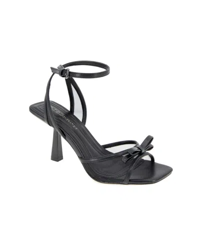 Bcbgeneration Women's Rino Two-piece Buckle Dress Sandals In Black
