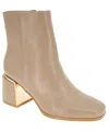 Bcbgeneration Women's Sandra Square Toe Dress Bootie In Chanterelle Smooth