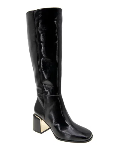 Bcbgeneration Women's Seena Block Heel Square Toe Tall Boots In Black