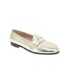 Bcbgeneration Unna Penny Loafer In Platino Crinkle Metallic