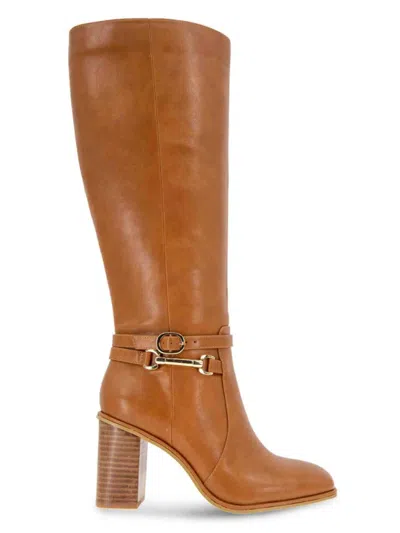 Bcbgeneration Women's Volana Riding Bit Block Heel Boots In Brown