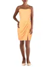 BCBGENERATION WOMENS COWL NECK MINI COCKTAIL AND PARTY DRESS