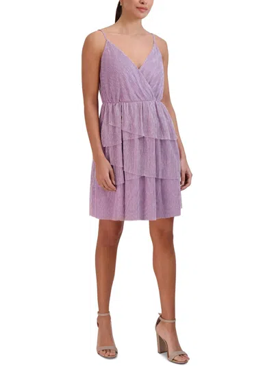 Bcbgeneration Womens Dance Mini Cocktail And Party Dress In Purple