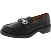 Bcbgeneration Womens Embellished Faux Leather Loafers In Black