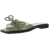 Bcbgeneration Womens Embellished Manmade Slide Sandals In Grey