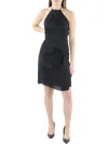 BCBGENERATION WOMENS HALTER MINI COCKTAIL AND PARTY DRESS