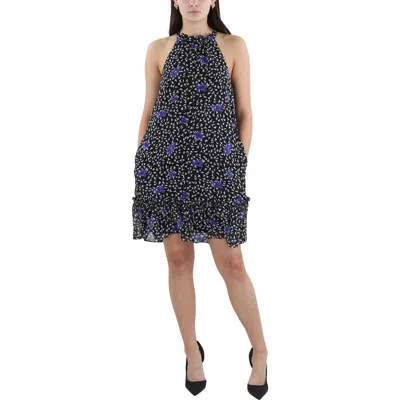 Bcbgeneration Womens Halter Polyester Mini Dress In Multi