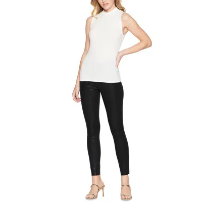 Bcbgeneration Womens Mockneck Sleeveless Knit Top In White