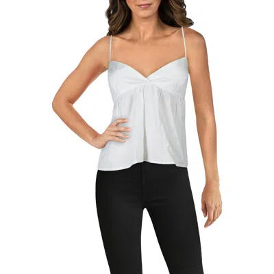 Bcbgeneration Womens Pleated Cotton Peplum Top