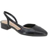 Bcbgeneration Womens Solid Faux Leather Slingback Heels In Black