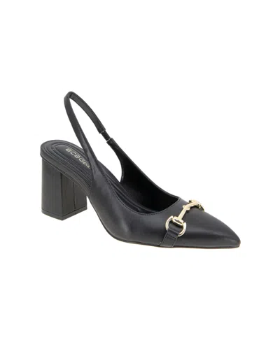 Bcbgeneration Women's Glastin Slingback Block Heel Pumps In Black