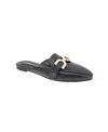 Bcbgeneration Women's Tara Buckle Mule Flats In Black