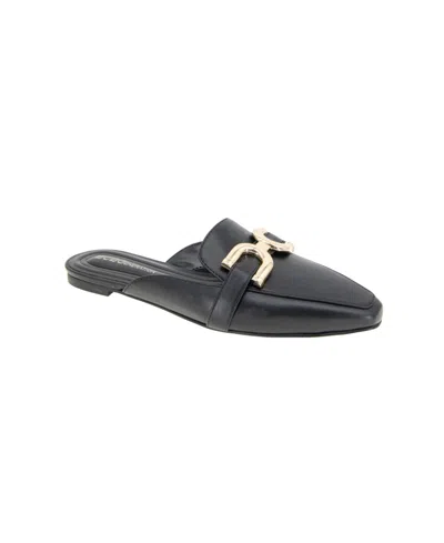 Bcbgeneration Women's Tara Buckle Mule Flats In Black