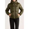 Bcbgeneration Zip Corset Puffer Jacket In Green