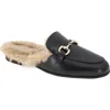Bcbgeneration Zorie Womens Faux Leather Loafer Slide Slippers