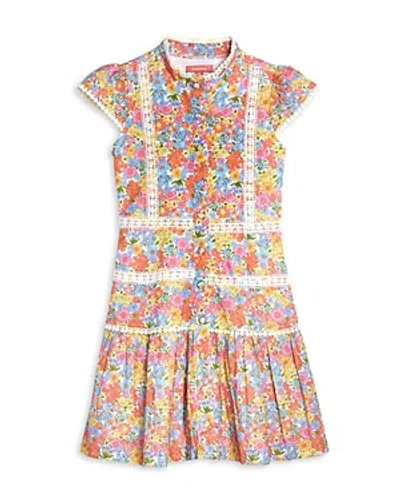 Bcbg Girls Girls' Lace Trim Shirt Dress - Little Kid In Multi