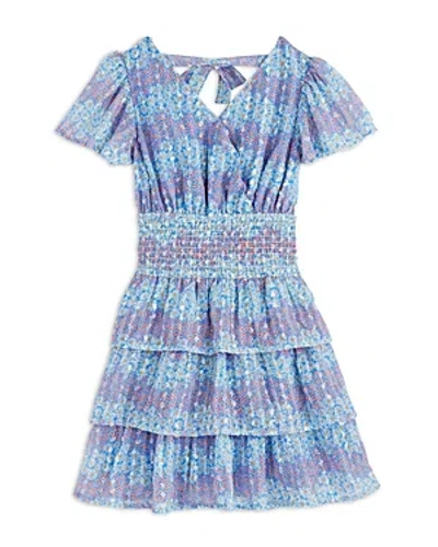Bcbg Girls Girls' Printed Smocked Waist Dress - Little Kid In Multi