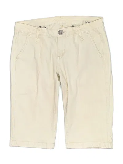 Pre-owned Bcbgirls Khaki Shorts In Ivory