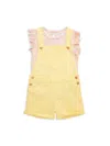 Bcbgirls Little Girl's 2-piece Romper & Top Set In Sunflower