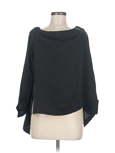 Pre-owned Bcbgmaxazria 3/4 Sleeve Blouse In Black
