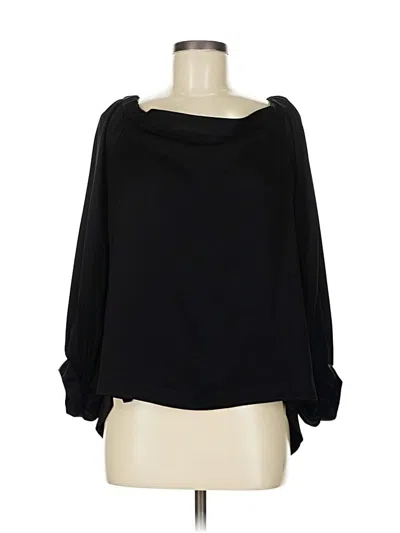 Pre-owned Bcbgmaxazria 3/4 Sleeve Blouse In Black
