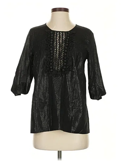 Bcbgmaxazria 3/4 Sleeve Blouse In Black