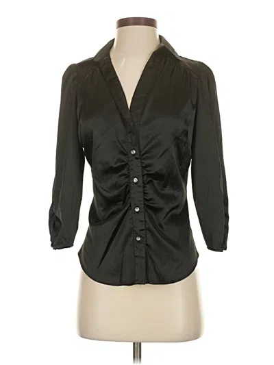 Pre-owned Bcbgmaxazria 3/4 Sleeve Blouse In Black