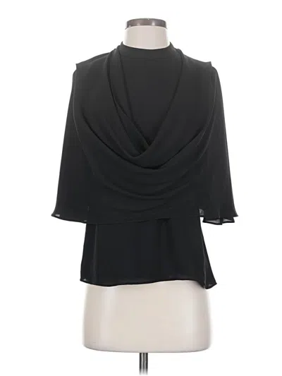 Pre-owned Bcbgmaxazria 3/4 Sleeve Blouse In Black