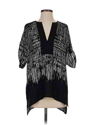 Pre-owned Bcbgmaxazria 3/4 Sleeve Blouse In Black