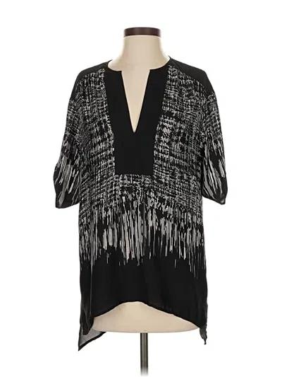 Pre-owned Bcbgmaxazria 3/4 Sleeve Blouse In Black