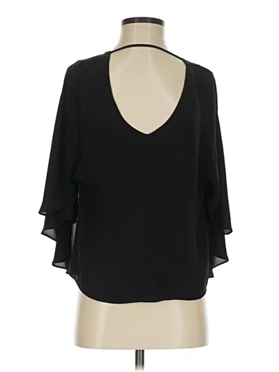 Pre-owned Bcbgmaxazria 3/4 Sleeve Blouse In Black