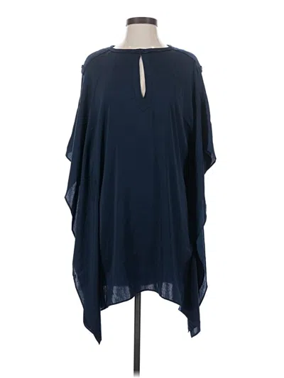 Pre-owned Bcbgmaxazria 3/4 Sleeve Blouse In Blue