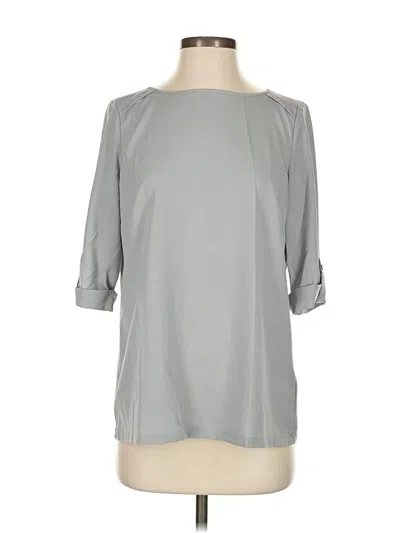 Pre-owned Bcbgmaxazria 3/4 Sleeve Blouse In Gray