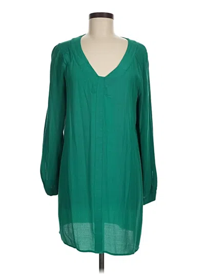 Pre-owned Bcbgmaxazria 3/4 Sleeve Blouse In Green
