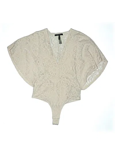 Pre-owned Bcbgmaxazria 3/4 Sleeve Blouse In Ivory