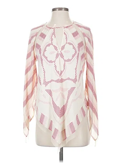 Pre-owned Bcbgmaxazria 3/4 Sleeve Blouse In Ivory