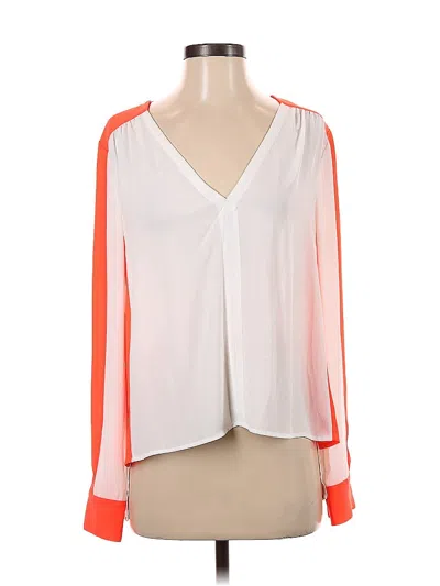 Pre-owned Bcbgmaxazria 3/4 Sleeve Blouse In Orange