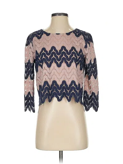 Pre-owned Bcbgmaxazria 3/4 Sleeve Blouse In Pink