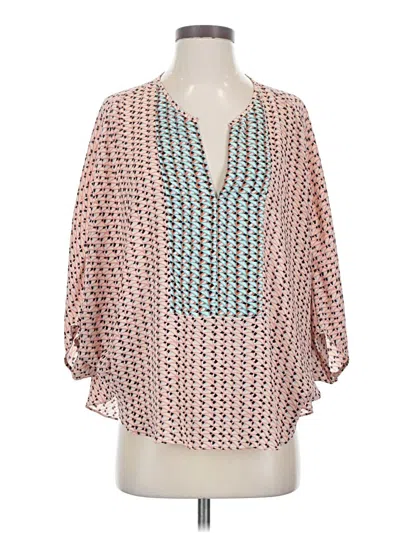 Pre-owned Bcbgmaxazria 3/4 Sleeve Blouse In Pink