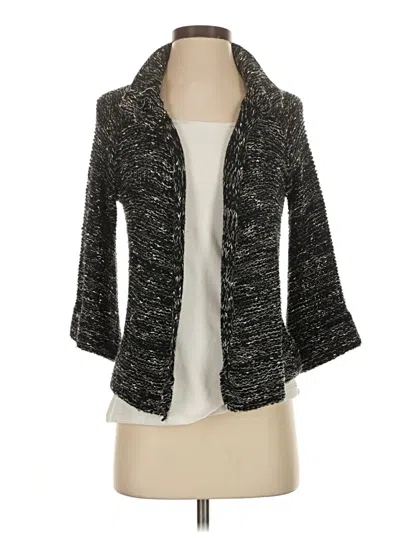 Pre-owned Bcbgmaxazria 3/4 Sleeve Top Gray Cowl Neck Tops