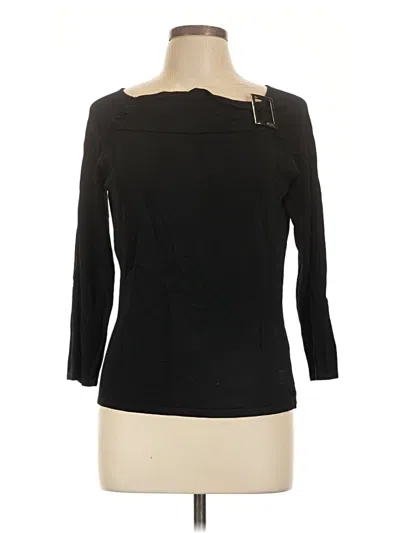 Pre-owned Bcbgmaxazria 3/4 Sleeve T-shirt In Black