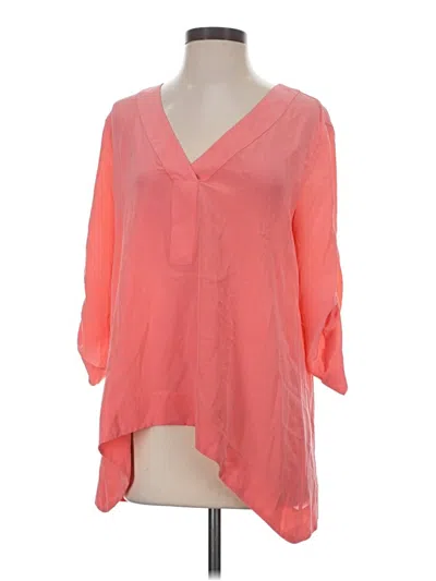 Pre-owned Bcbgmaxazria 3/4 Sleeve T-shirt In Pink