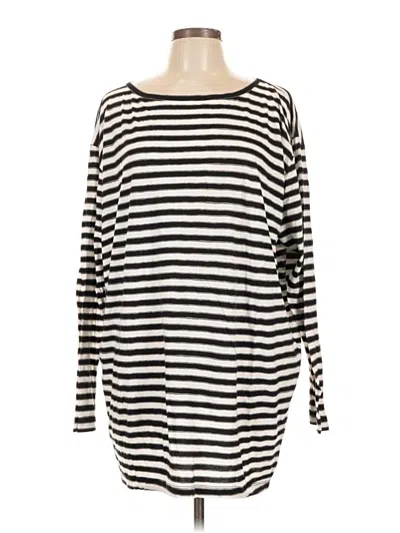 Pre-owned Bcbgmaxazria 3/4 Sleeve T-shirt In Silver