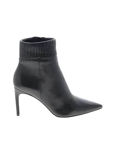 Pre-owned Bcbgmaxazria Ankle Boots In Black