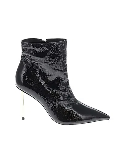 Pre-owned Bcbgmaxazria Ankle Boots In Black