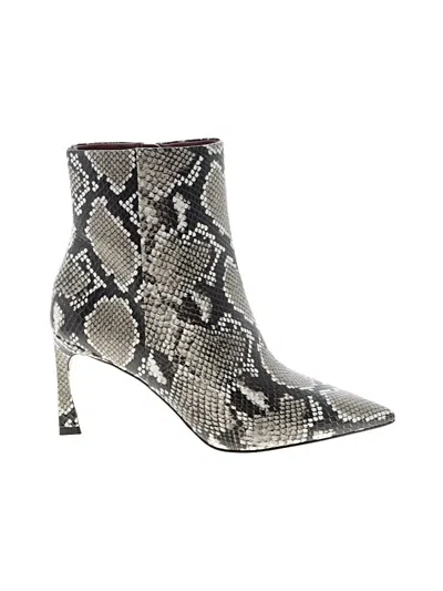 Pre-owned Bcbgmaxazria Ankle Boots In Silver