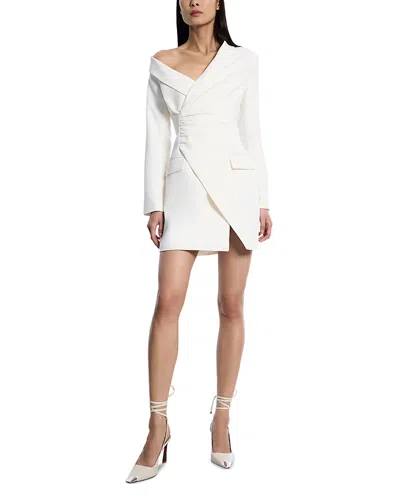 Bcbgmaxazria Asymmetric Off-the-shoulder Dress In Jasmine